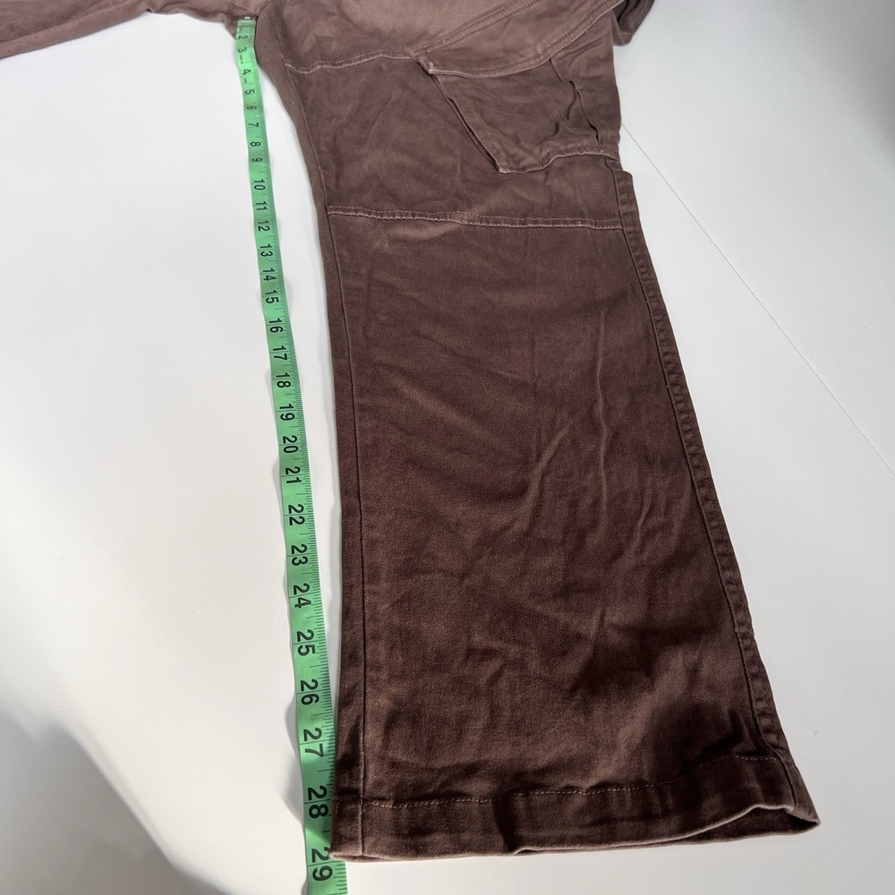 Brooklyn Cloth Pants men's large Pull brown cargo pockets flex stretch 29 inseam - Picture 13 of 15
